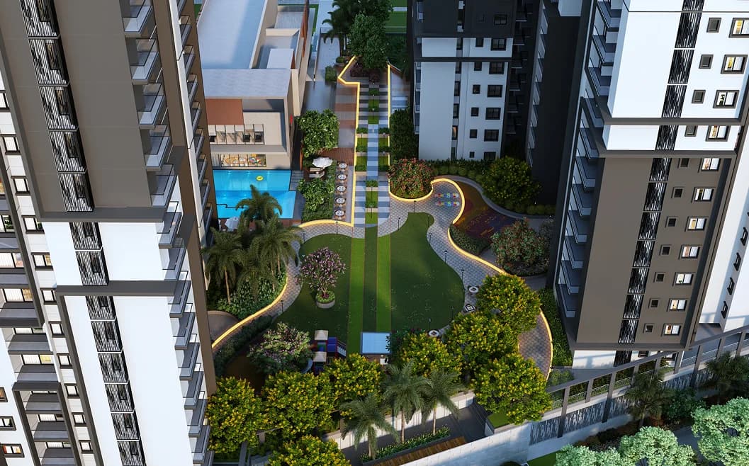 Courtyard Aerial View